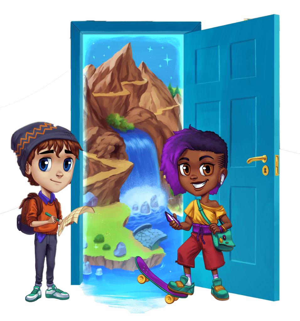 olivia and noah illustration