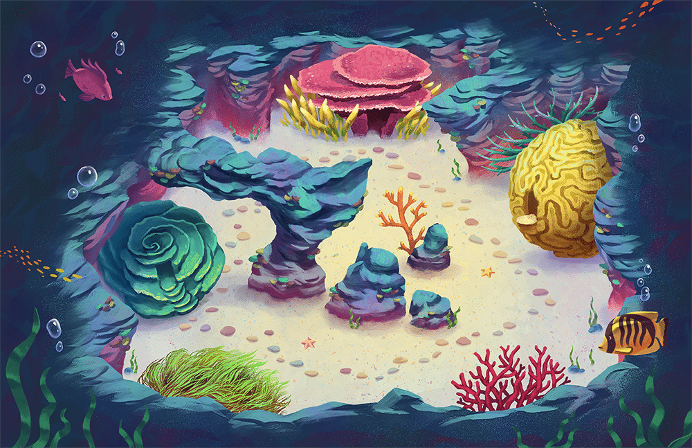Kaper Kit map of a lagoon