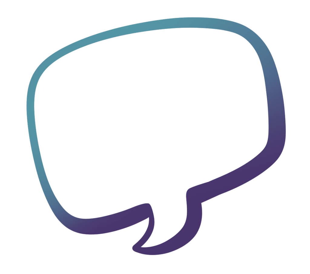 icon of chat bubble